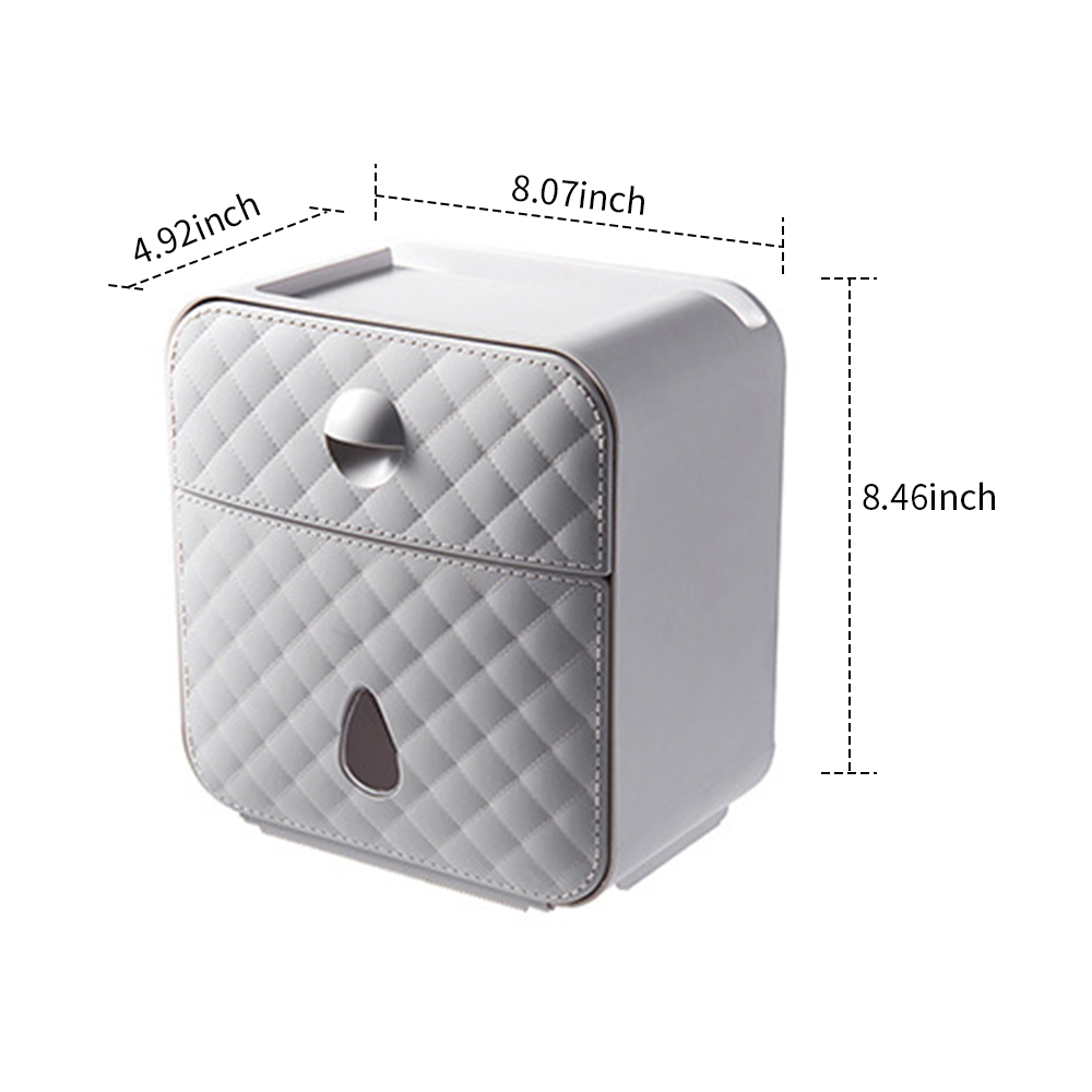 Badeværelse vægmonteret papirhåndklædedispenser med opbevaringsboks kerneløs toiletpapiræske ekstraktion dispenser papirhåndklædeholder