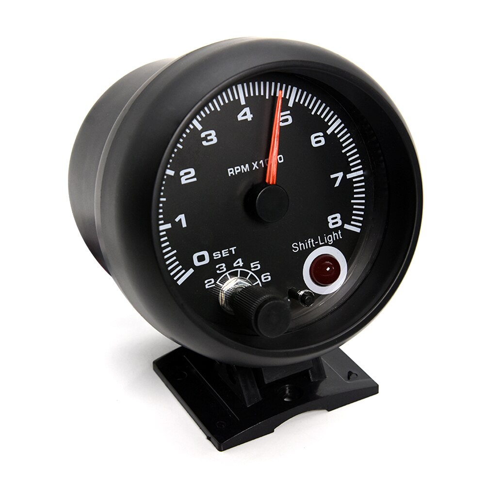 7 Colors 95mm 0-8000 RPM Meter inter Car Tachometer Gauge Fit 4 6 8 Cylinder 12V Shift Light auto tacometro moto tach motorcycle