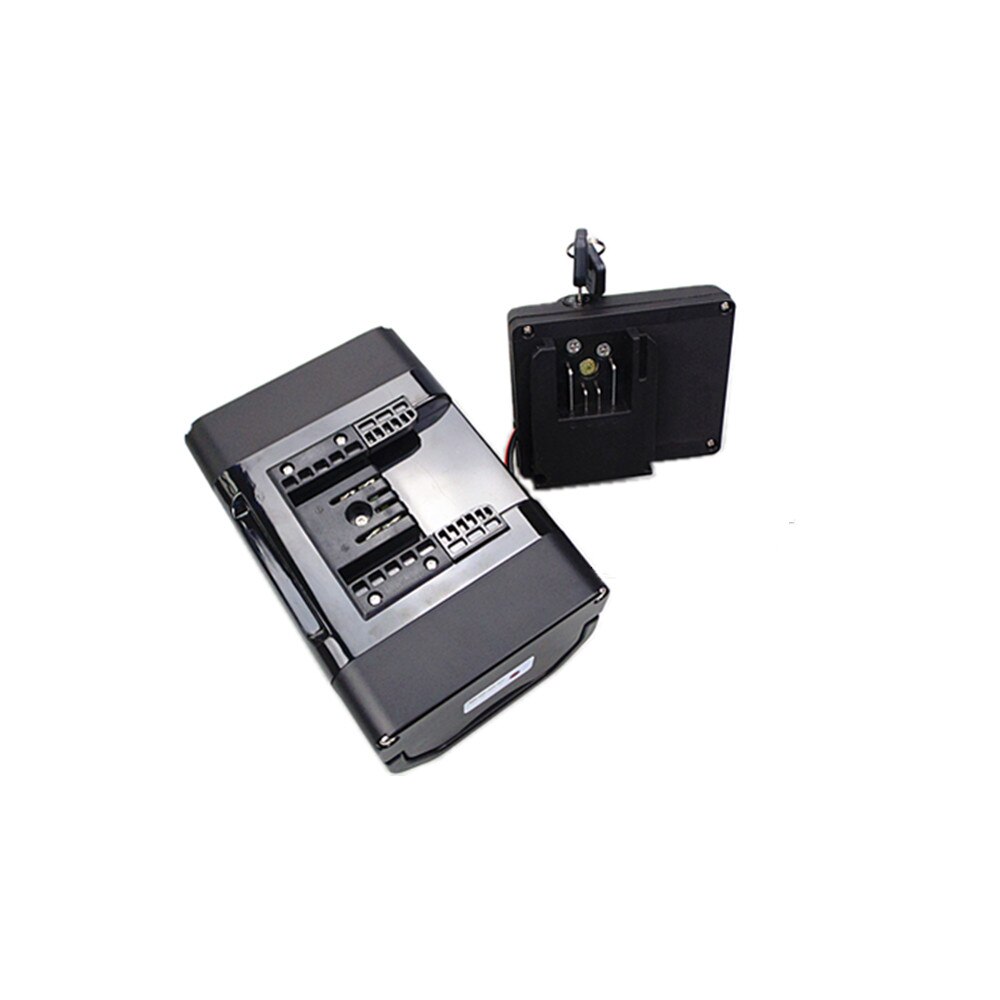 Caja de batería para bicicleta eléctrica, soporte de montaje de poste de asiento, plegable, de 39, 40, 42 y 18650 celdas, 24V, 36V y 48V