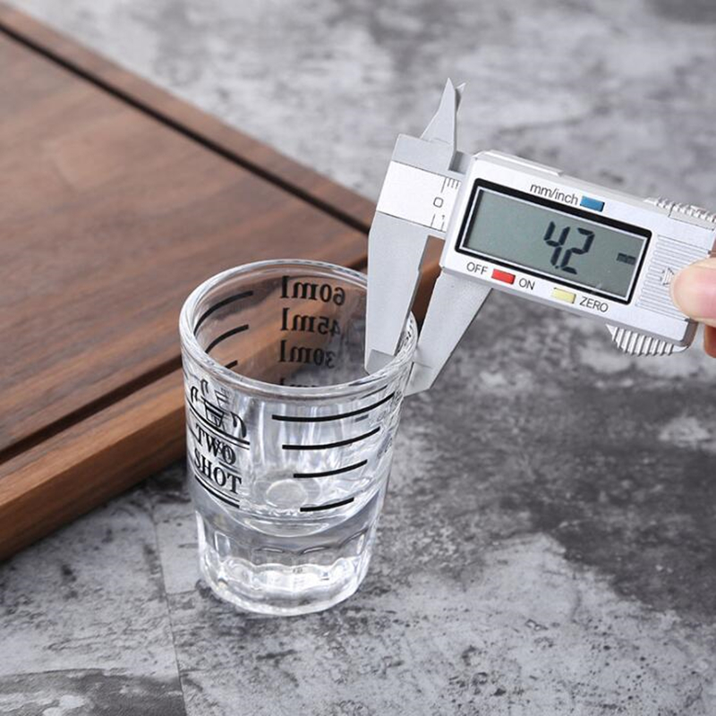 HOMETREE 30/60ML barman szklany kubek z podziałką kubek na herbata mleczna, barman kawy, kuchnia robić baru szklana kubki pomiarowe HNS56
