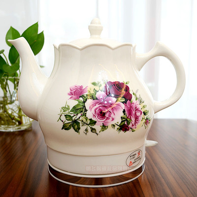 Keramik elektrische wasserkocher wasserkocher porzellan blau und weiß porzellan schaum teekanne täglichen Kung-Fu teekanne keramik wasserkocher: Hellgelb