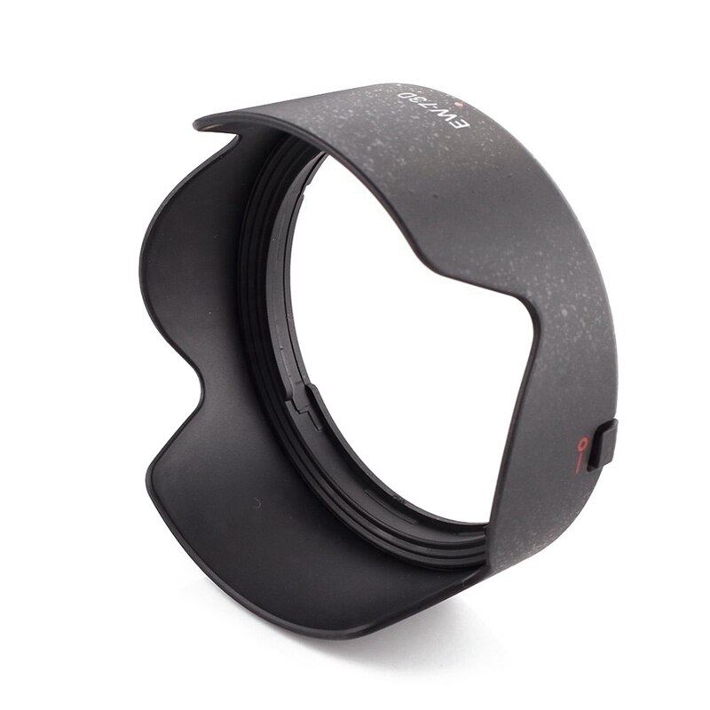 EW-73D Lens Hood Shade Protector Cover with 3.5mm External Stereo Microphone Mic