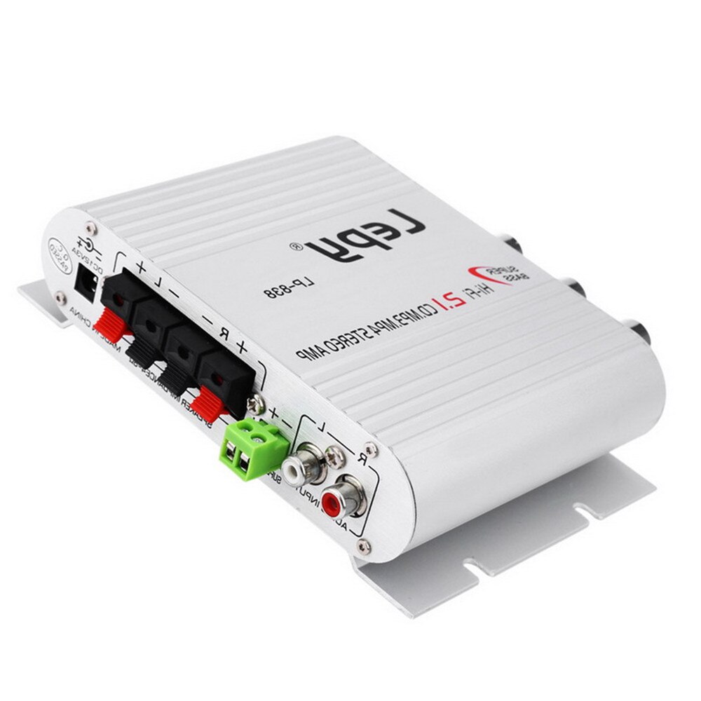 Auto hifi digitaalinen vahvistin uusin  dc 12v 200w mini 2.1 kanavaa ilman sovitinta usb fm cd  mp3 soitin  lp838
