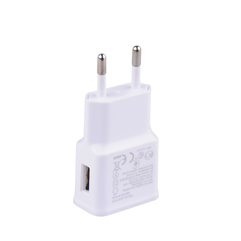 5V 2A USB Charger Dual USB Chargers Cell Phone EU Plug Power Adapter Wall Charging For iPhone Xiaomi Huawei Phone Power Adapter: Dark Grey