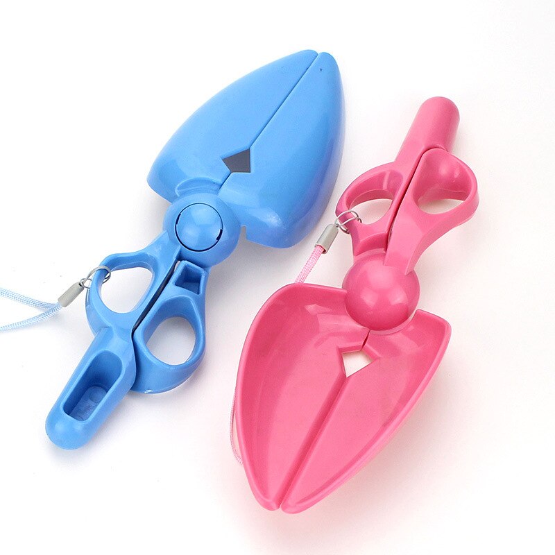 Pet Dog Excrement Shovel Scissors Form Puppy Feces Picker Portable Teddy Use Outdoor Poop Bag Walk Cat Manure Cleaning Supplie