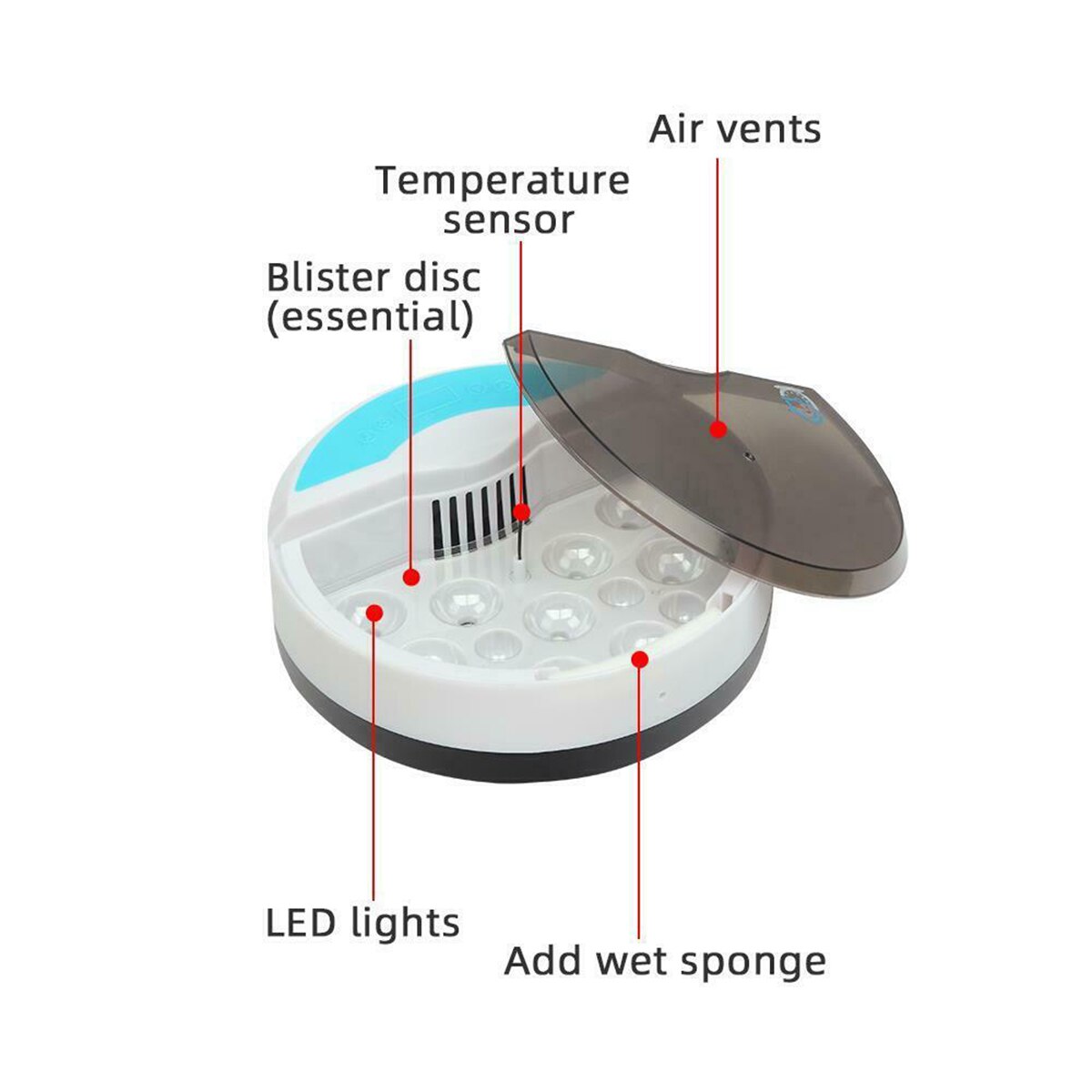9 Egg Farm Hatchery Incubator Brooder Machine Hatchers Mini Household Chicken Automatic Eggs Incubator Bird Quail Brooder
