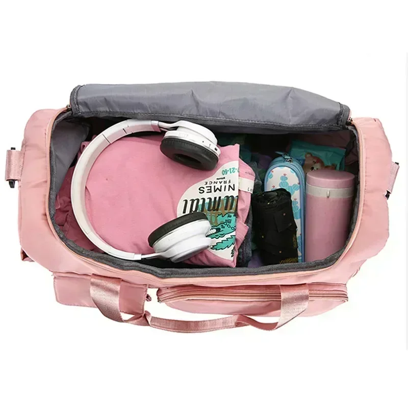 Handbagage reistas Sporttas met grote capaciteit Weekender plunjezakken voor overnachting met schoenenvak Sport-fitnesstassen voor dames