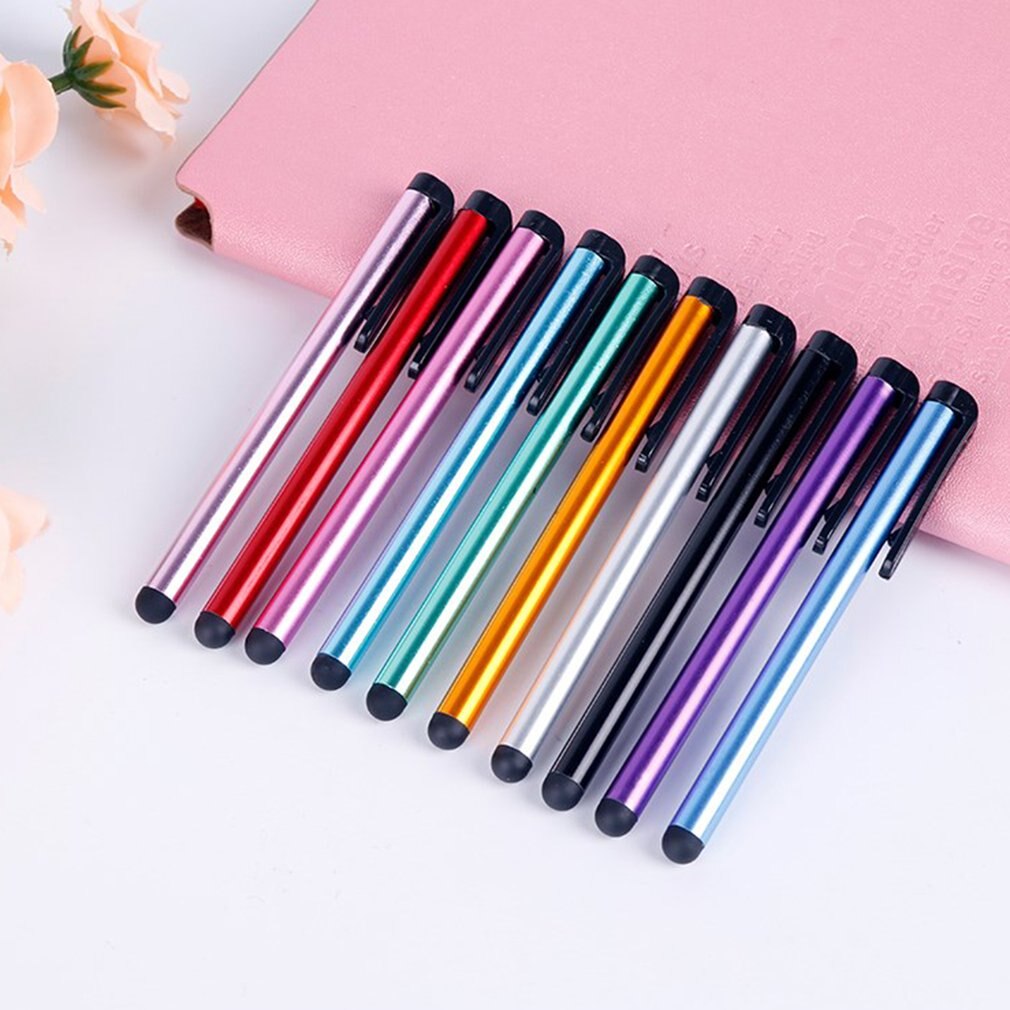10 Stuks Universele Capacitieve Stylus Pen 7.0 Universal Stylus Touchscreen Pennen Willekeurige Kleur Voor Ipad Mobiele Telefoon