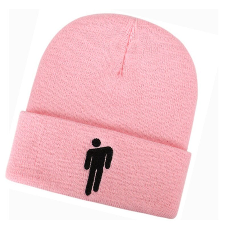 Beanie Hat Vrouwen Mannen Borduren Gebreide Warme Winter Hoeden Voor Vrouwen Mannen Effen Hip-Hop Casual Cuffed Mutsen Motorkap Toevallige: Roze