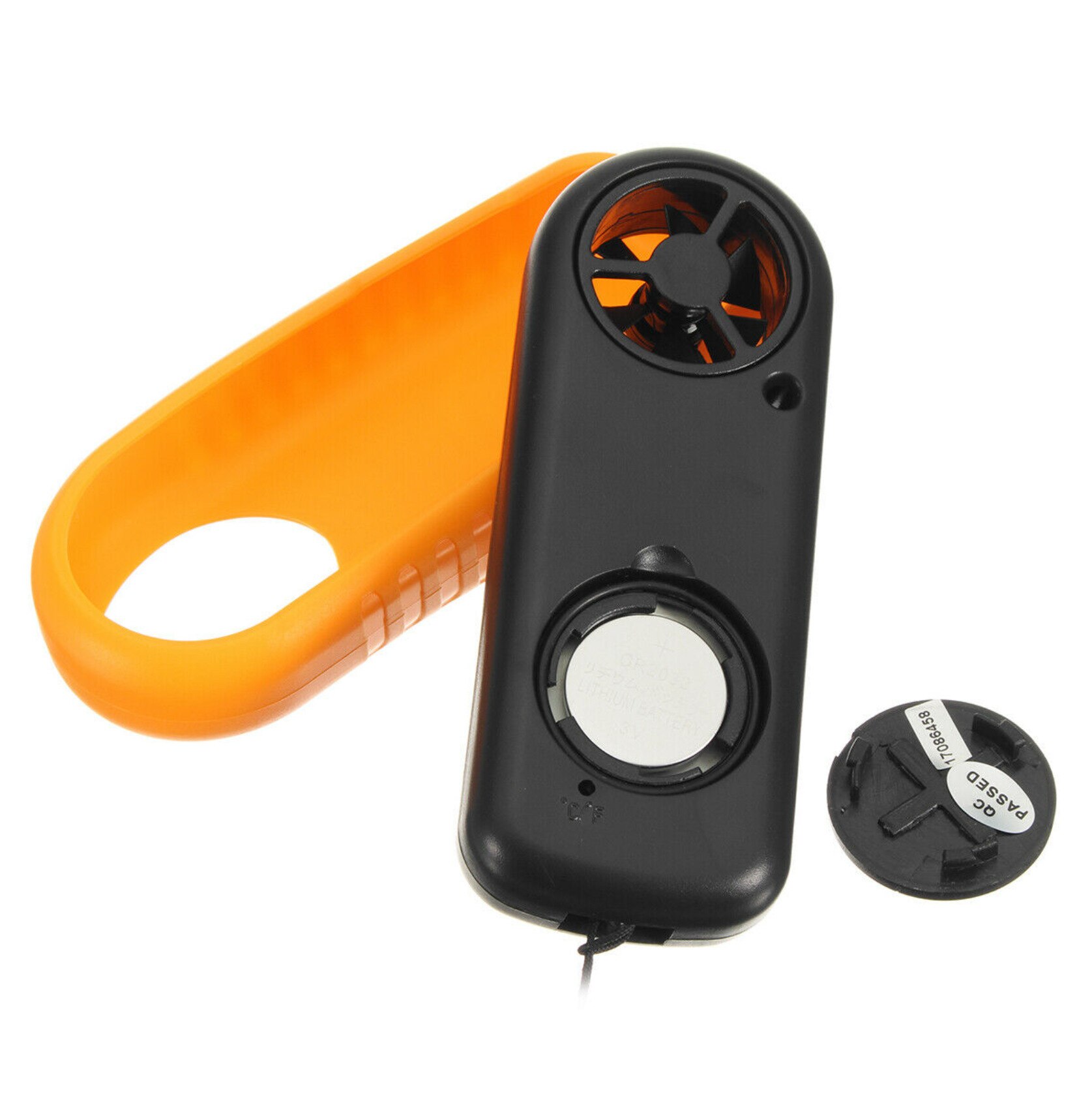 Mini Anemometer Portable Digital Wind Temperature Instrument Wind Speed Sensor Handheld Tachometer