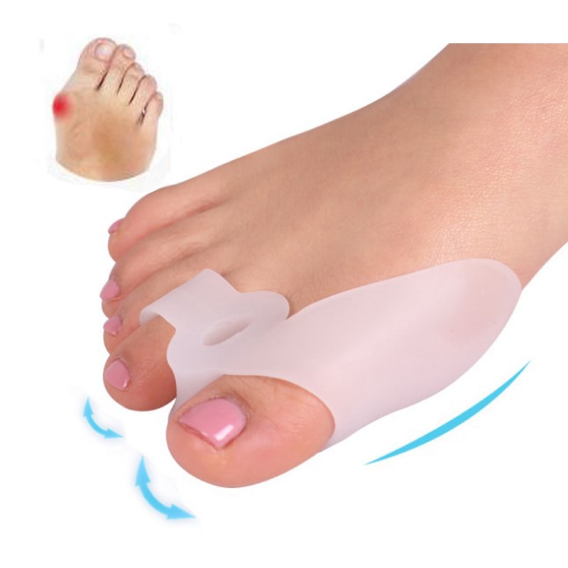 Toe Separator Bunion Corrector Foot Protector Toe Straightener Thumb Silicone Gel Foot Fingers Adjuster Feet Pads Relief Pain