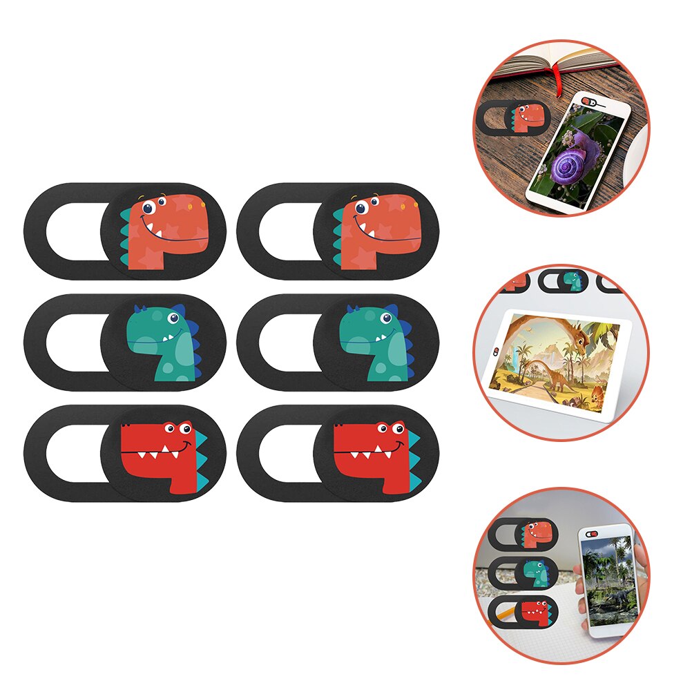 3Pcs Camera Cover Slide Webcam Privacy Cover Privacy Bescherming Webcam Blocker: Colorful 6pcs