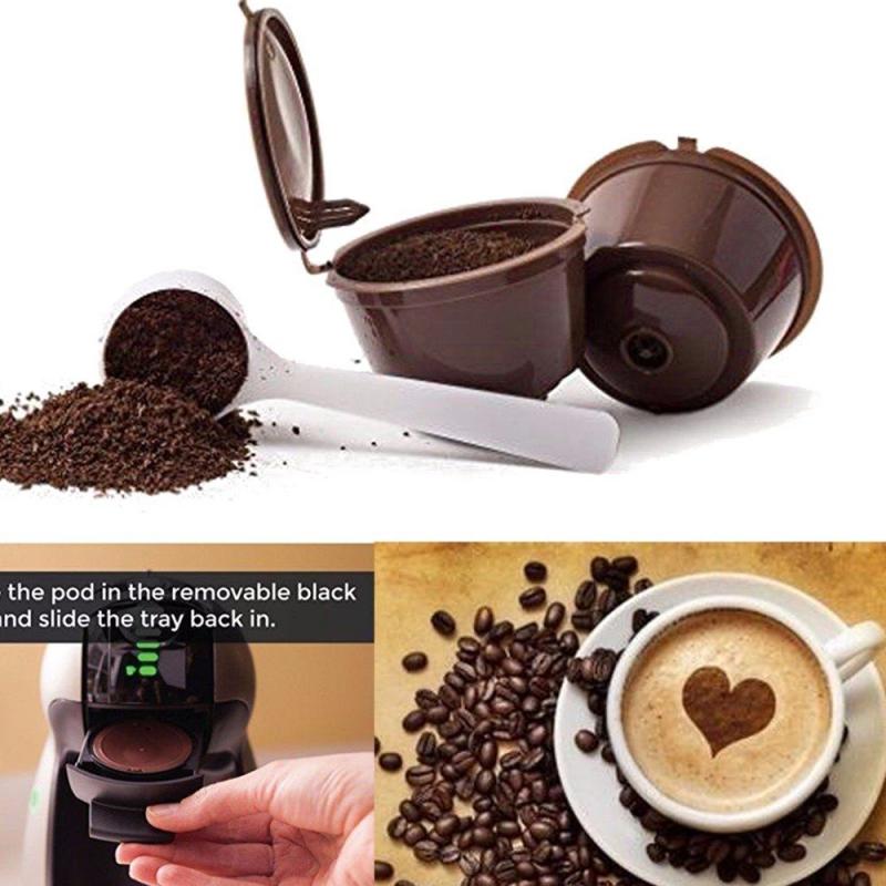 1Pc Koffie Filter Herbruikbare Hervulbare Netto Cup Koffie Vervanging Filter Koffie Capsule Filter Cup Filter Mand Te Reinigen