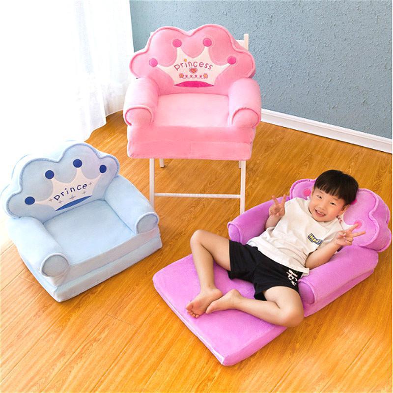 Mode Kinderen Sofa Vouwen Cartoon Leuke Lui Persoon Liggen Seat Baby Kruk Kleuterschool Kan Worden Gedemonteerd Gewassen