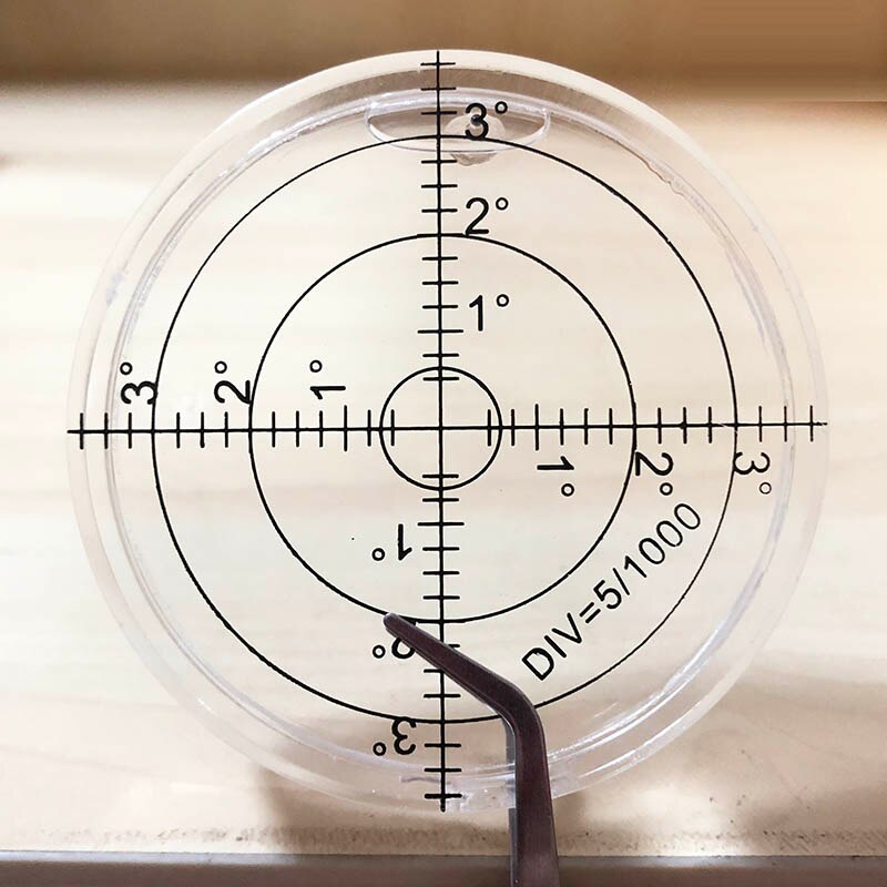 Circular Bubble Level 66*10mm Spirit Level Degree Mark Surface Round Level Bubble for Measuring Instrument Green Red Blue White: white