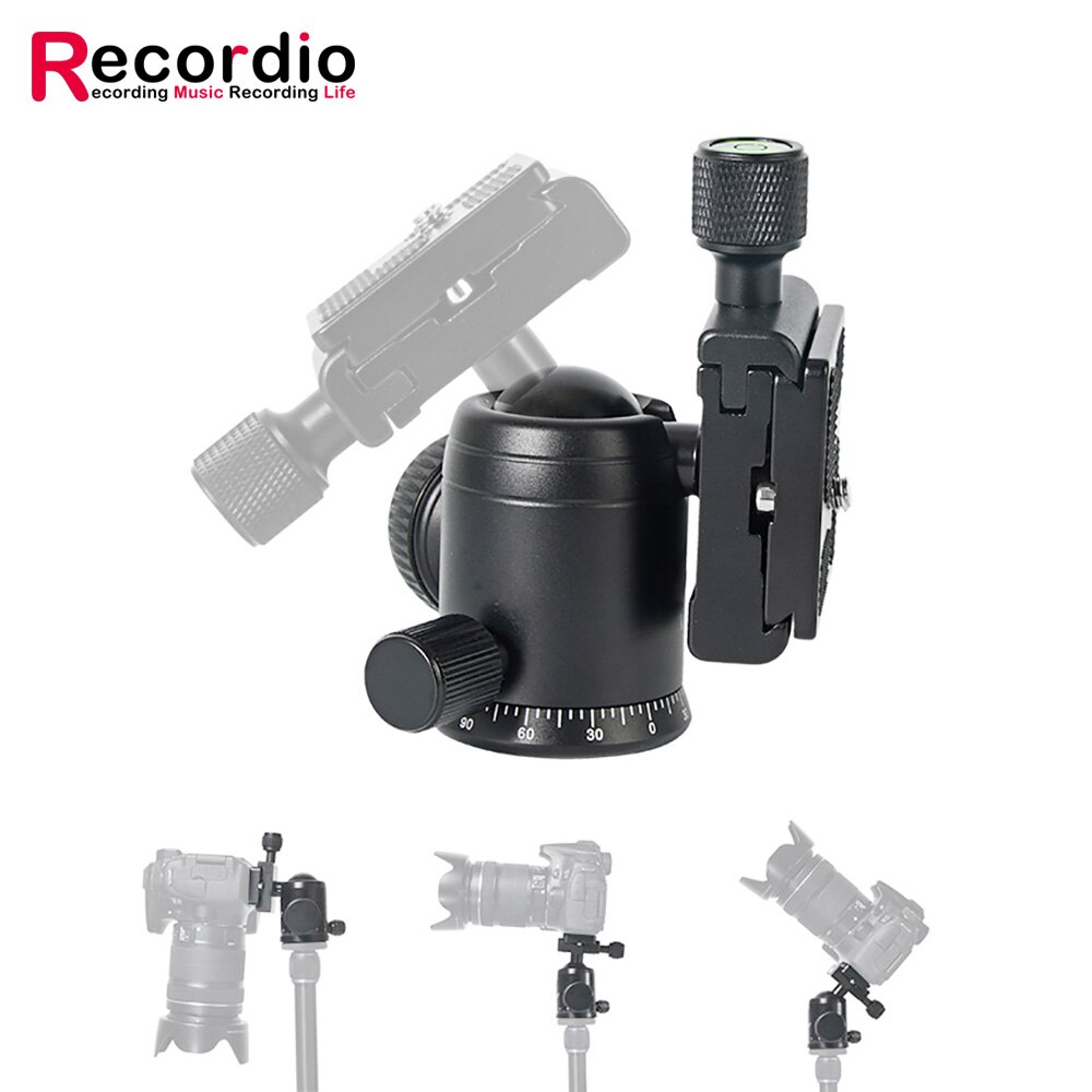 GAZ-LS08 360 Degree Rotating Panoramic Head Video DSLR Ball Head Digital Camera Tripod Head Mount For Tripod DSLR Camera