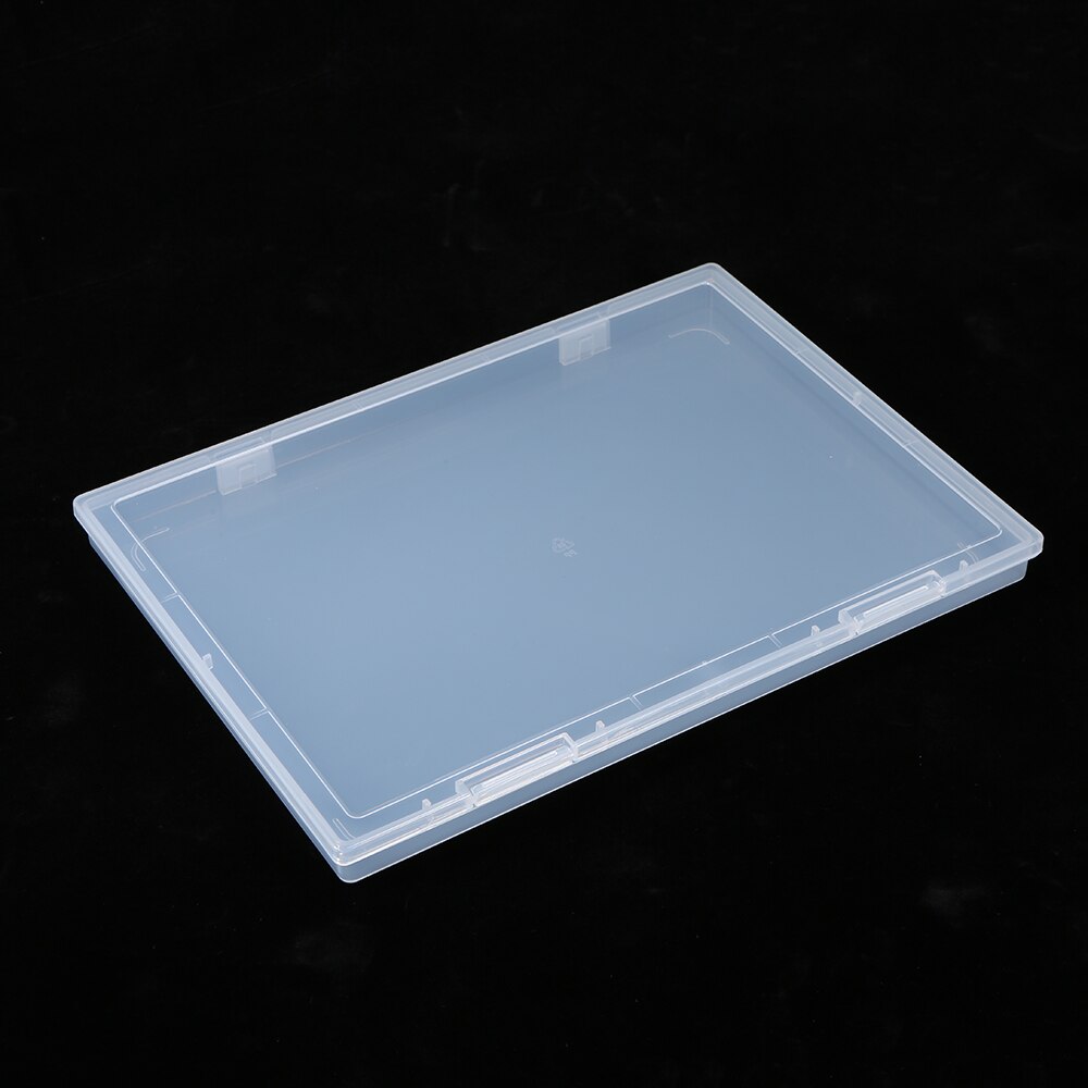 Bærbar gennemsigtig lastboks  a4 papir opbevaringsboks enkelt rum værktøj papirvarer opbevaringsboks: Syc -102-1