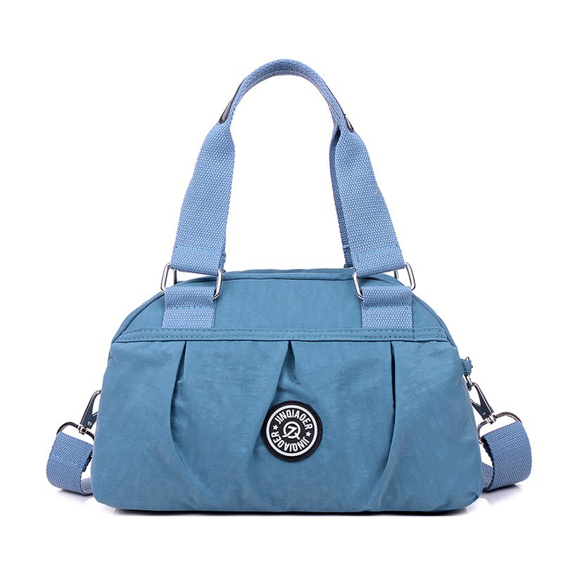 Vrouwen Handtassen Solid Waterdichte Nylon Schoudertassen Vintage Reizen Messenger Bags Mode Vrouwelijke Crossbody Tassen Bolsas W734: cigarette grey