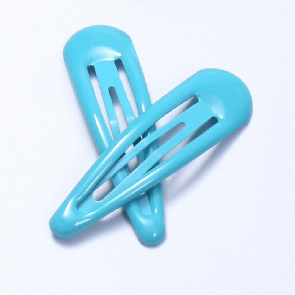 Barrettes à cheveux pour enfants, épingles colorées, couleur bonbon, 1 pièce, accessoires: Lake Blue