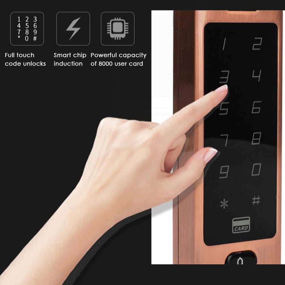 Electronic Door Lock Electric Touch Metal RFID Gate Opener Smart Keypad Reader 125khz ID Card Door Access Control