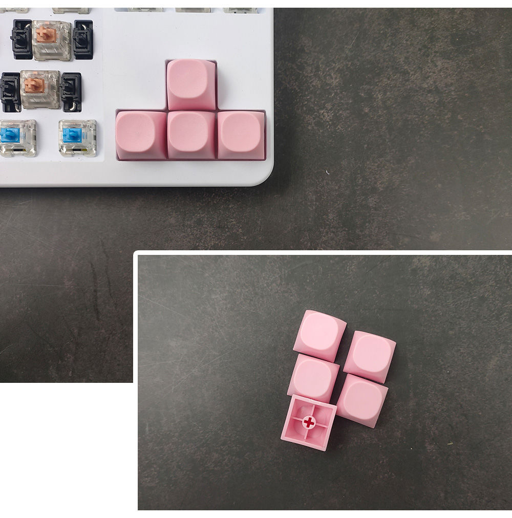 NPKC MA Profile PBT Keycaps 10PCS Blank 1u Keycap for Cherry MX Switch Keyboard Mechanical Key Caps DIY Custom Key Cap: DARK GRAY