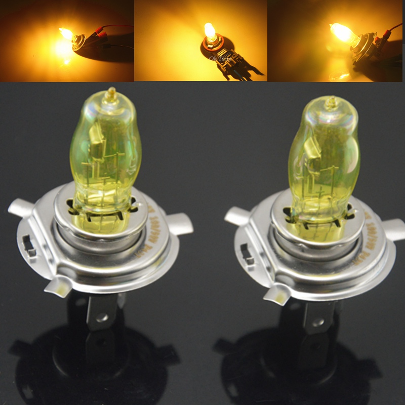 2 stücke H4 100W 12V Gelb 3000k Halogen Auto Kopf Licht Globen Lampen Lampe Nebel Licht Quarz glas Auto Licht Auto Lampe H1 H3 H7 H11