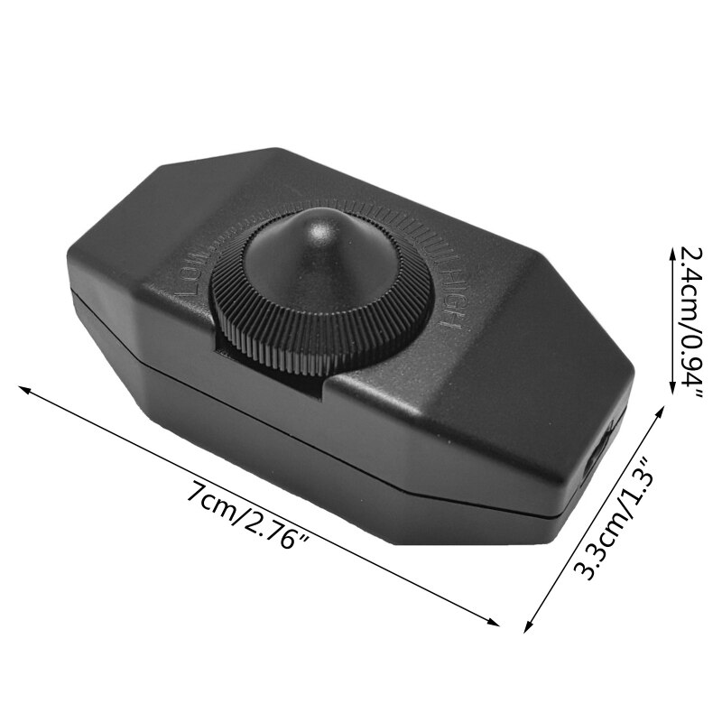 1A 220V Rotary Cord Switch Adjustable Rotary Control Switch Compact Wiring Easy Install for Bedroom Table Lamp