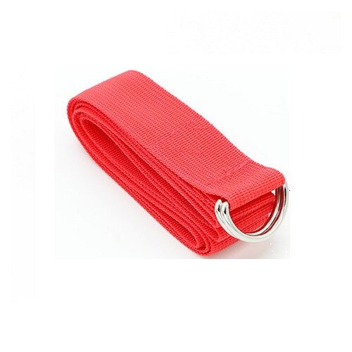 Yoga Stretch Strap 8 voet met Metalen D-Ring verkrijgbaar in meerdere kleuren Beste bandjes voor stretching, flexibiliteit en tractie: Rood