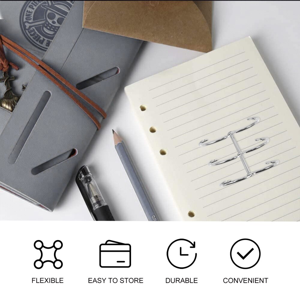 10Pcs Losbladige Notebook Coils Binding Coils Schrijven Notebook Ringband