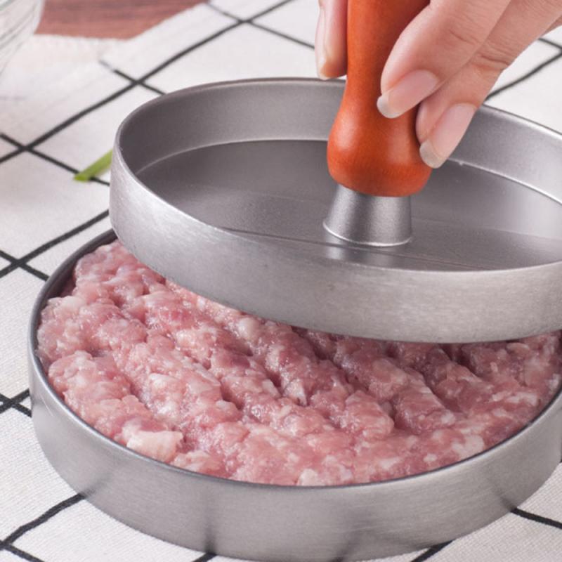 Kitchen Round Shape Burger Press Food-Grade ABS Hamburger Meat Press Beef Grill Hamburger Press Patty Maker Mold Mould Tool