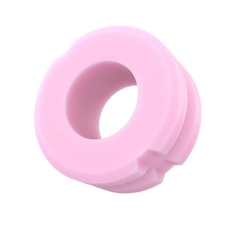 Neck Face Toning Jaw Exerciser Muscle Train Facial Food-grade Circular Silica Gel Exercise Ball Muscle Trainin Fitness Ball: Pink