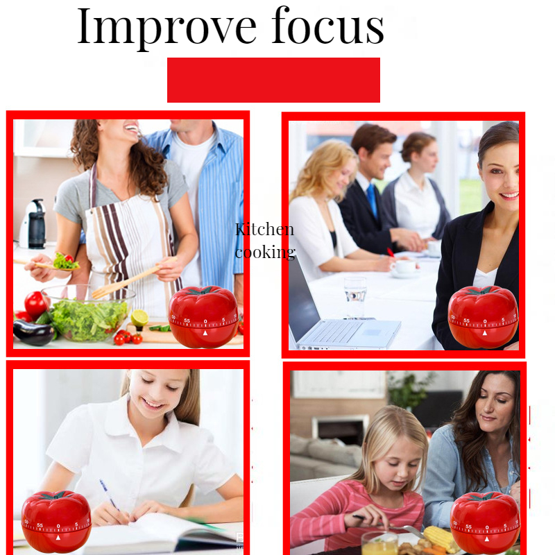 Mechanical Timer, Rotating Timer, Practical Desktop for Students To Learn Problem-Solving, Cooking, Yoga, Countdown Timer