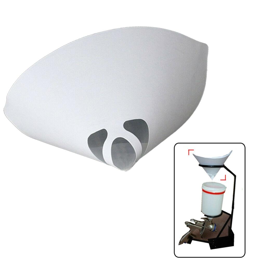 50/100pc jednorazowe siatki stożkowe filtry oczyszczania kubek mikronów nylonowa stożkowe farby papierowe filtry filtr oczyszczania wysiłku kubek