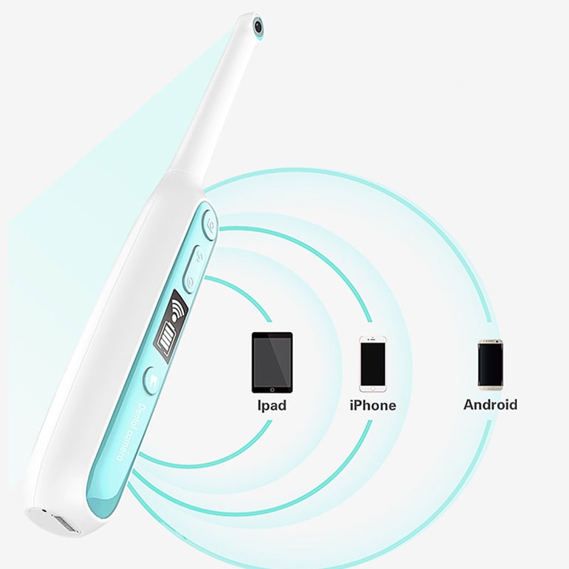 Wifi Oral Dental Endoscope 8 Adjustable Lights Wireless Intraoral Camera Dentistry HD Video For Ios Android Teeth Visual Inspect