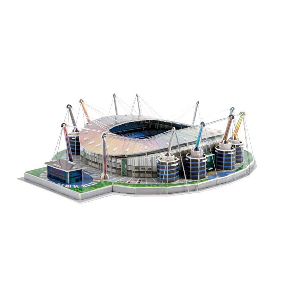 FAI DA TE 3D Jigsaw Puzzle Del Mondo Stadio di Calcio di Calcio Europeo Parco Giochi Costruzione del Modello Assemblato Giocattolo Di Puzzle Per I Bambini: Arancione