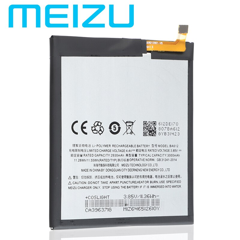 Meizu 100% Original BA612 3000mAh Neue Batterie Für Meizu 5S M6 12M M5M612Q M5S praktisch Batterie ersetzen + Verfolgung Nummer