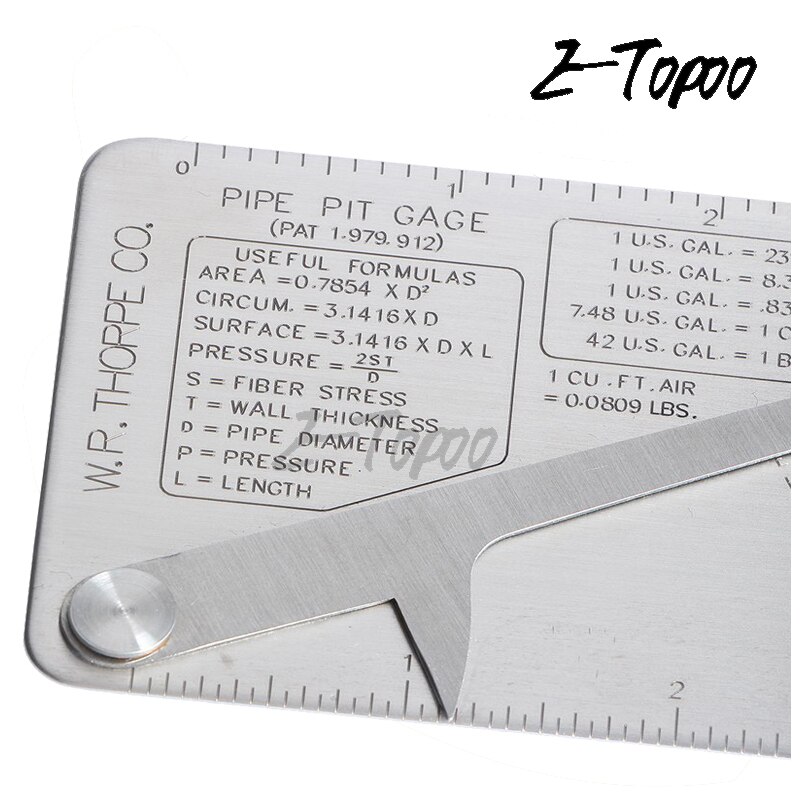 Au-foot pipeline inspection weld gauge pipe pit welding gauge