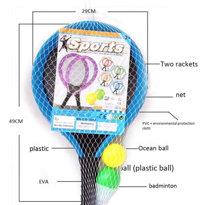 2 Pair Badminton Racket for Children Indoor Outdoo... – Grandado