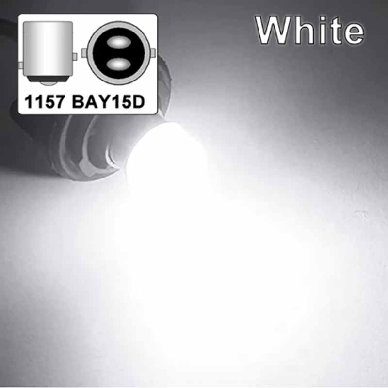 Bombilla LED trasera P21/5W Ba15S 1156 PY21W BAY15D 1157 luz de señal de giro 12V 7000K blanco superbrillante lámpara de estacionamiento de freno inverso de coche: changeable