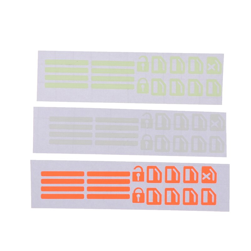 Pegatina para ventana de coche, calcomanía luminosa para puerta, botón de elevación