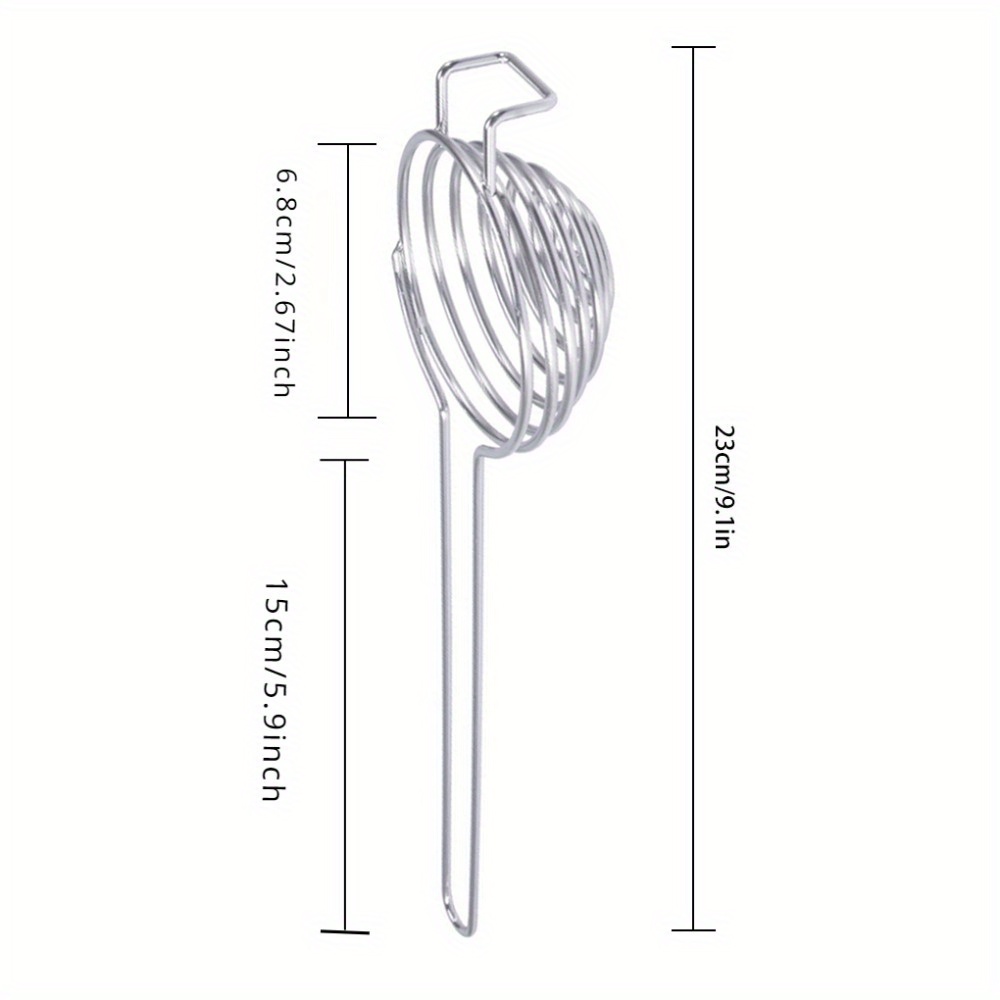 1 STÜCK Spirale 304 Edelstahl Eiweißtrenner Eigelbentferner Teiler mit langem Griff Küchenwerkzeug