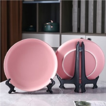 Triangle Structure Dish Display Rack High Strength Photo Frame Plate Rack Decoration Plastic Display Stand Dish Rack