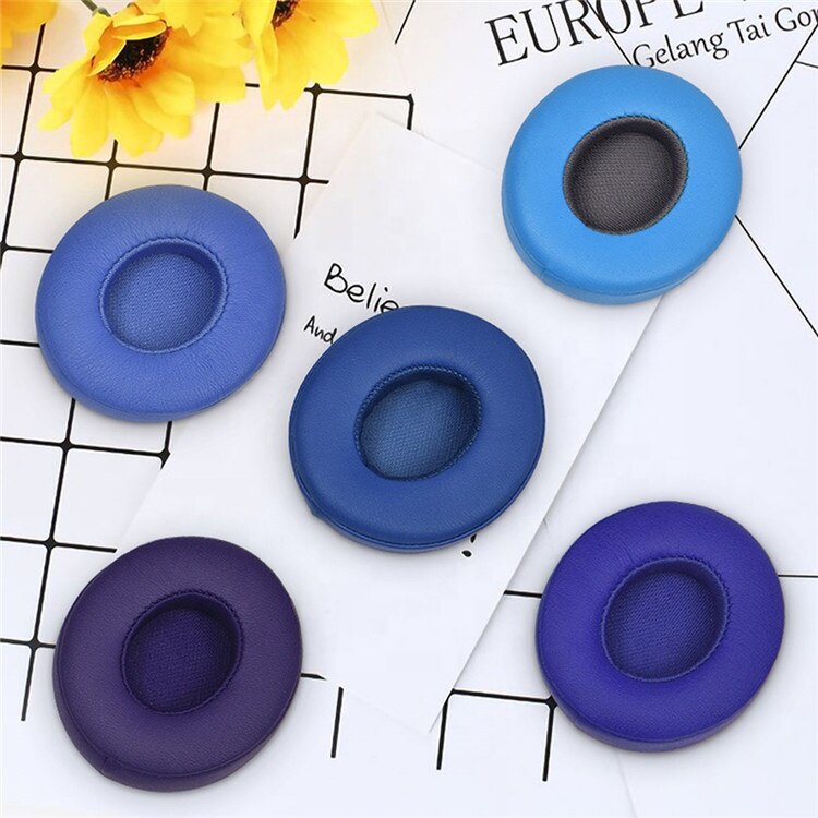Originele Geheugen Spons Lederen Solo3 Oorkussens Cover Draadloze Hoofdtelefoon Vervanging Voor Beats Solo 2 2.0 3 3.0 Ear Pad