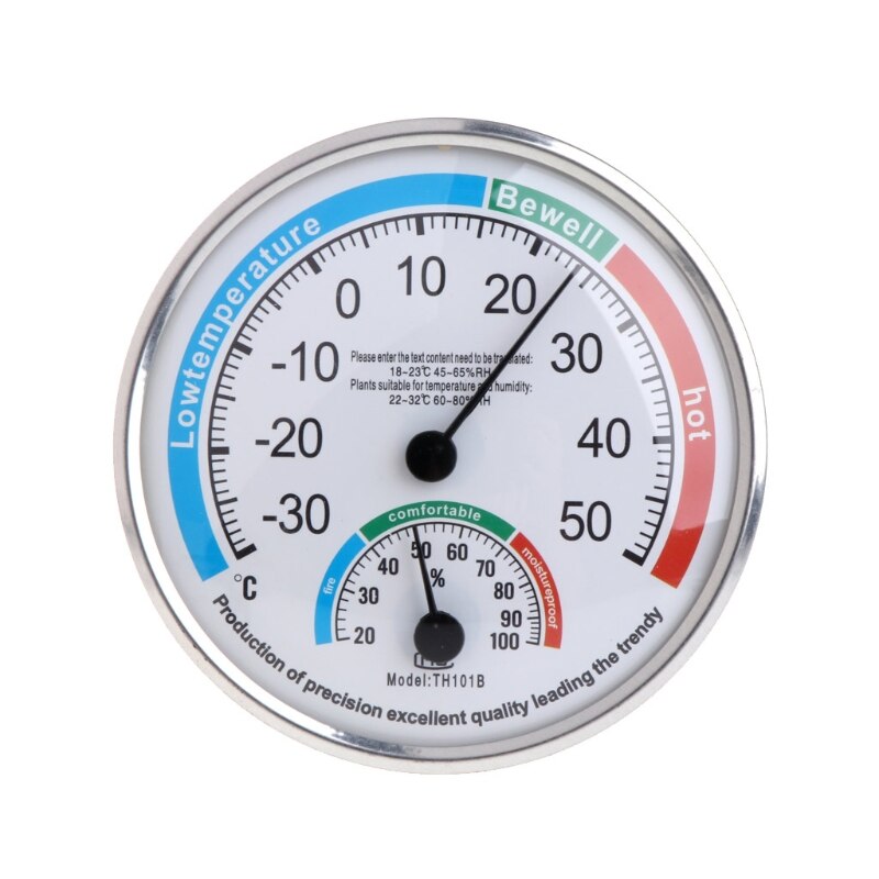 ! Huishoudelijke Analoge Thermometer Hygrometer Temperatuur Vochtigheid Monitor Meter Gauge