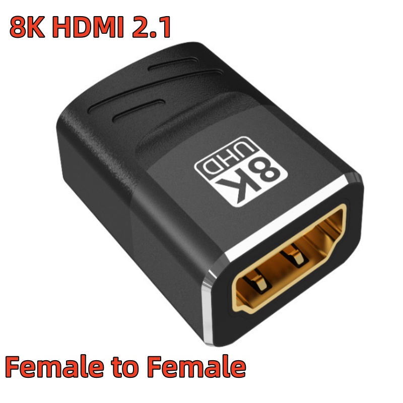 HDMI 2.1 Male to Femal Adapter 8k60Hz 4k120Hz High Speed Micro Mini HDMI to HDMI 48Gbps Adapter Coupler for Video Modes TV PC: Blue