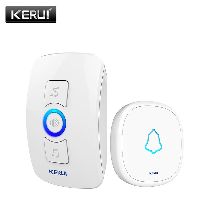 KERUI Waterproof Touch Doorbell Button Wireless SOS Emergency Button 433MHz Alarm Accessories For KERUI Doorbel Alarm System: Ivory