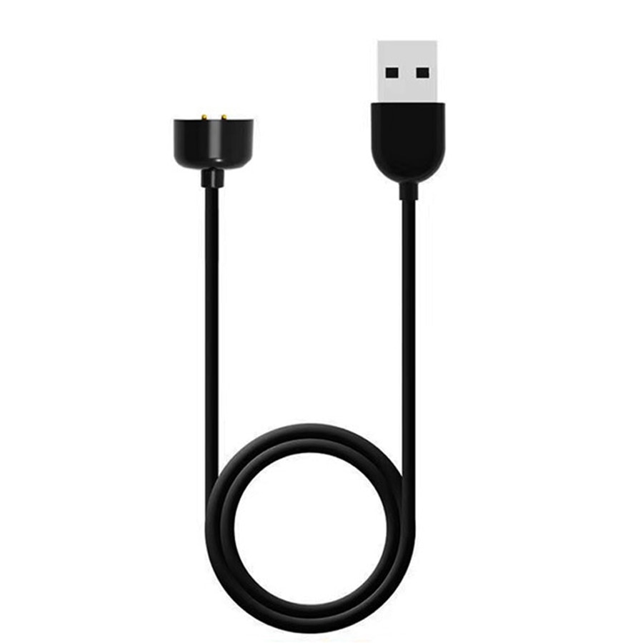Magnetische Cord Oplader Voor Xiaomi Mi Smart Band 5 6 Vervanging Usb Lijn Draagbare Usb Opladen Lader Voor Miband 6 kabel Zwart