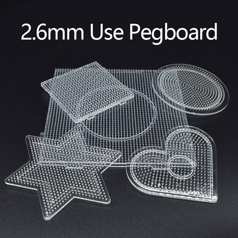 2.6Mm Hama Kralen Transparant Pegboard Puzzel Perler Zekering Sjabloon Voor Creatief Educatief Speelgoed