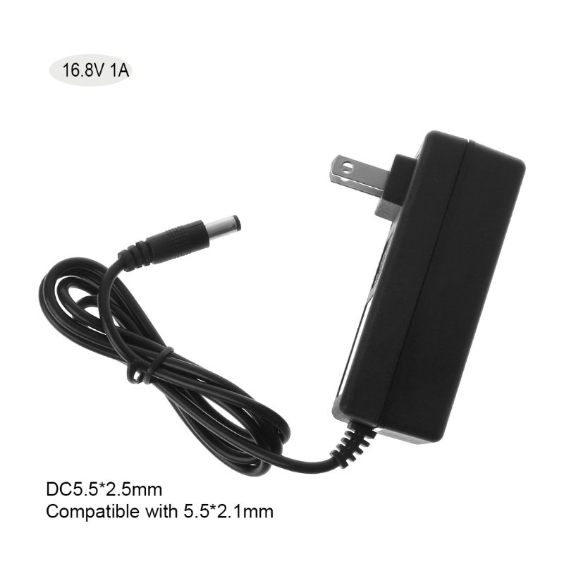 AC 100-240V DC 8.4V 12.6V 16.8V 1A 2A 1000MA Adapter Power Supply 16.8 V Volt charger plug for 18650 lithium Li-ion battery: Blue