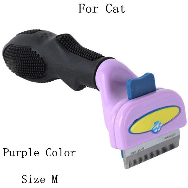 Peignes pour animaux domestiques, brosse à poils de chiens et de chats, outils de toilettage, avec fixation détachable, peigne pour chien et chat: For Cat M / long hair